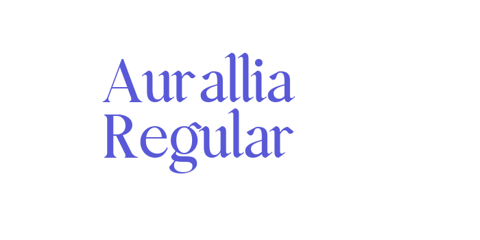 Aurallia Regular Font Download