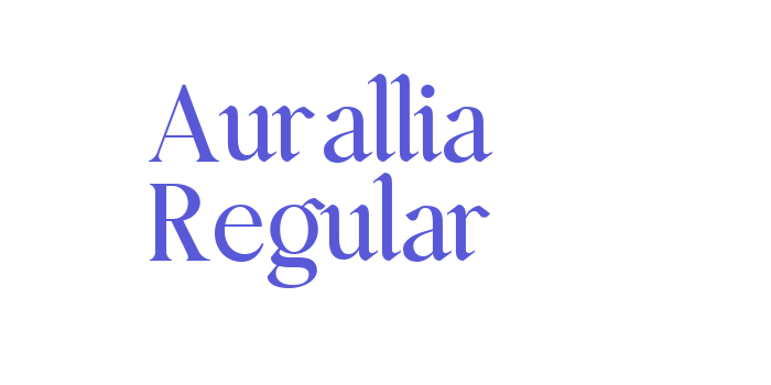 Aurallia Regular Font