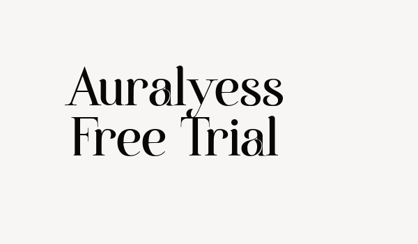 Auralyess Free Trial Font