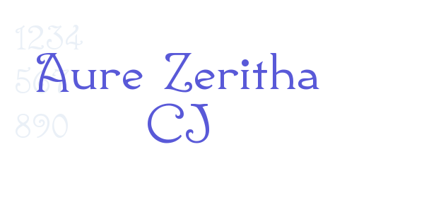 Aure Zeritha CJ font free