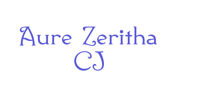 Aure Zeritha CJ Font Download