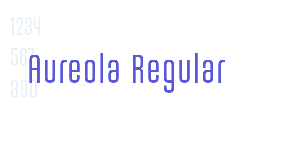 Aureola Regular font