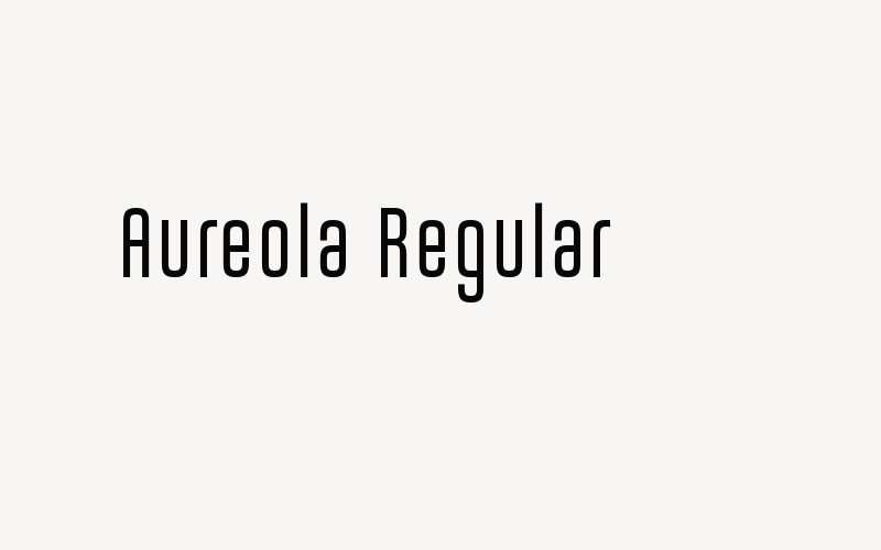 Aureola Regular Font