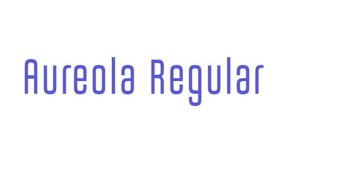 Aureola Regular Font