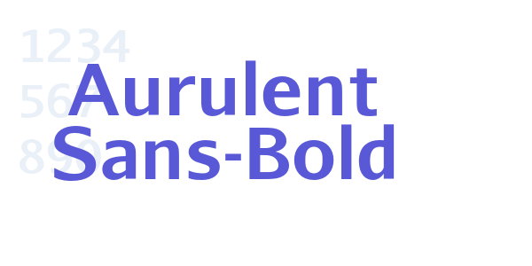 Aurulent Sans-Bold font