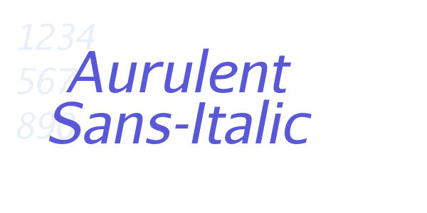 Aurulent Sans-Italic font free