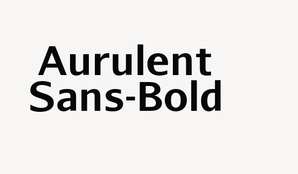 Aurulent Sans-Bold Font