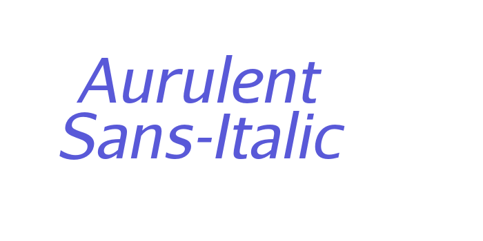 Aurulent Sans-Italic Font Download