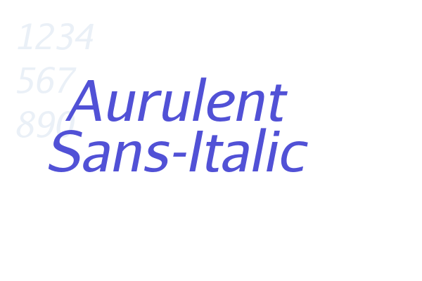 Aurulent Sans-Italic