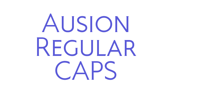 Ausion Regular CAPS Font Download