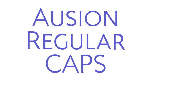 Ausion Regular CAPS Font