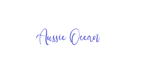 Aussie Ocean Font