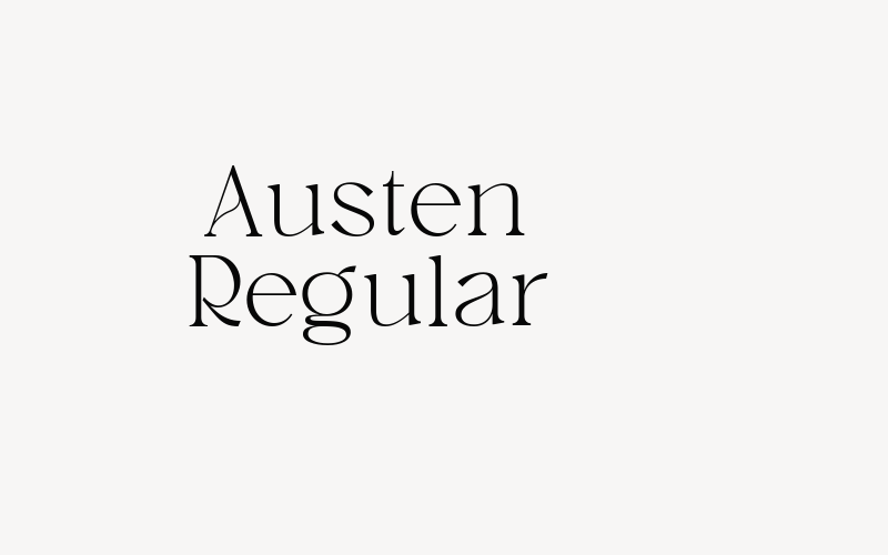 Austen Regular Font