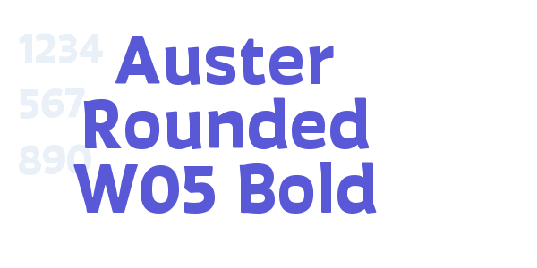 Auster Rounded W05 Bold font free