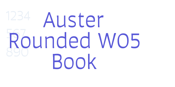 Auster Rounded W05 Book font free