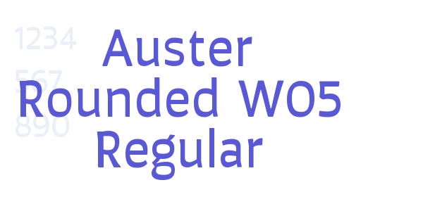 Auster Rounded W05 Regular font free