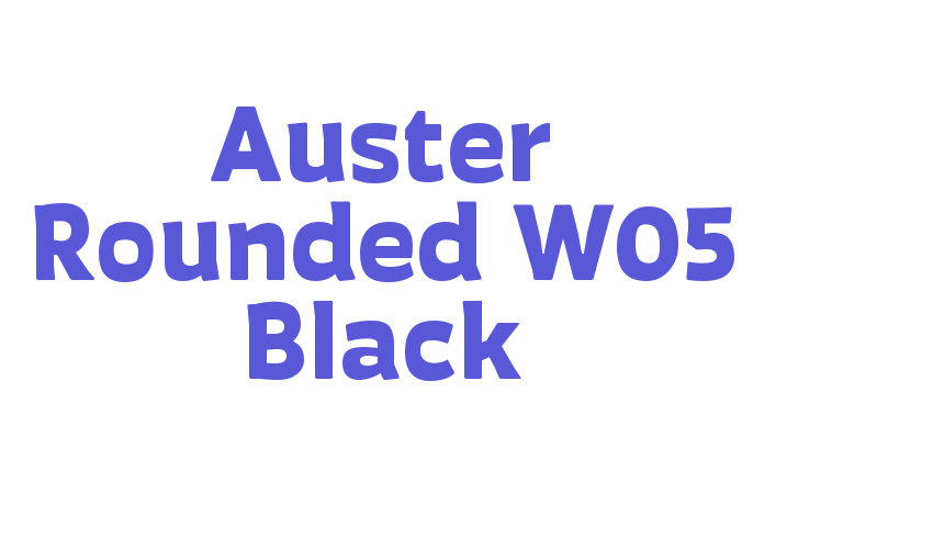 Auster Rounded W05 Black Font Download