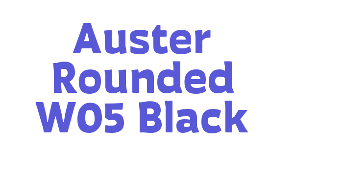 Auster Rounded W05 Black Font Download