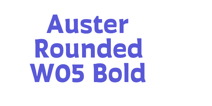 Auster Rounded W05 Bold Font Download