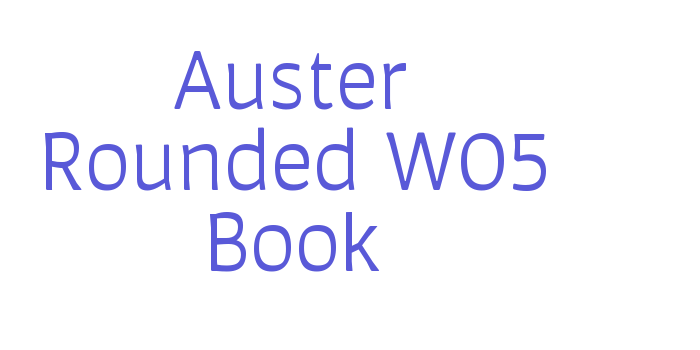 Auster Rounded W05 Book Font Download