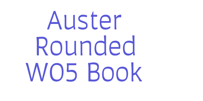 Auster Rounded W05 Book Font