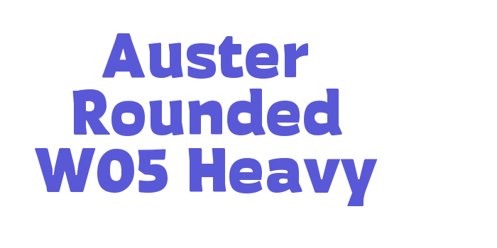 Auster Rounded W05 Heavy Font Download