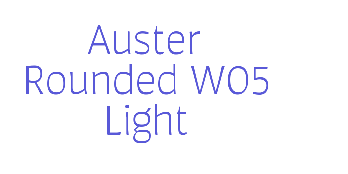 Auster Rounded W05 Light Font Download