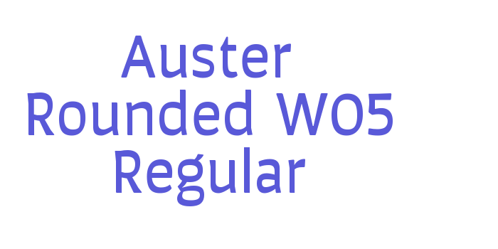 Auster Rounded W05 Regular Font Download