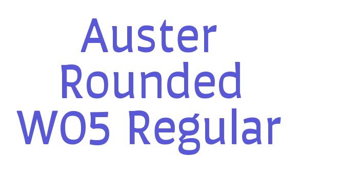 Auster Rounded W05 Regular Font