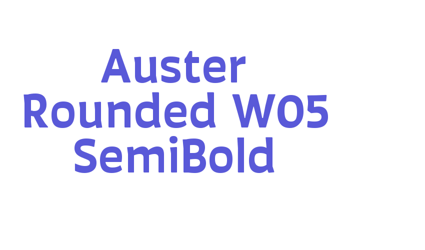 Auster Rounded W05 SemiBold Font Download