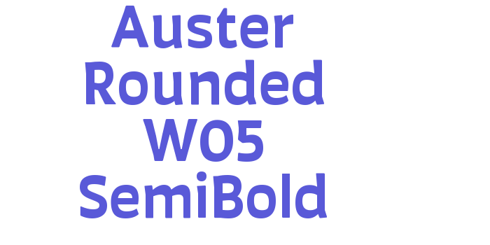 Auster Rounded W05 SemiBold Font Download