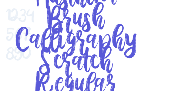 Austhina Brush Calligraphy Scratch Regular font free