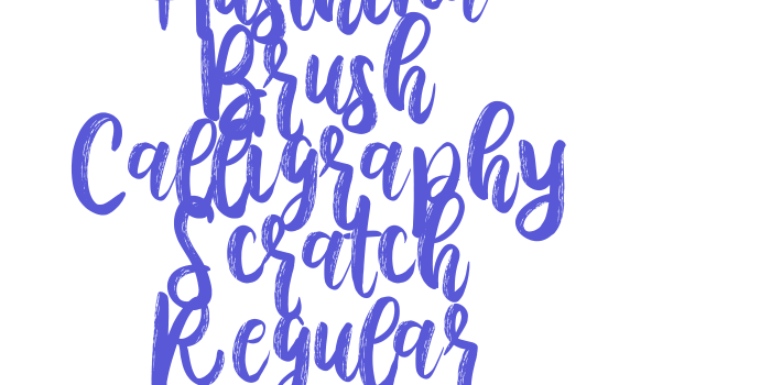 Download Austhina Brush Calligraphy Scratch Regular Font