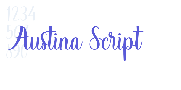 Austina Script font free