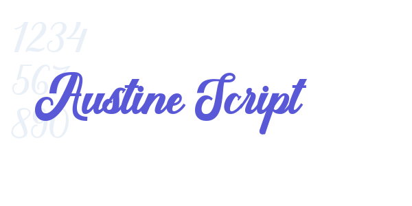 Austine Script font