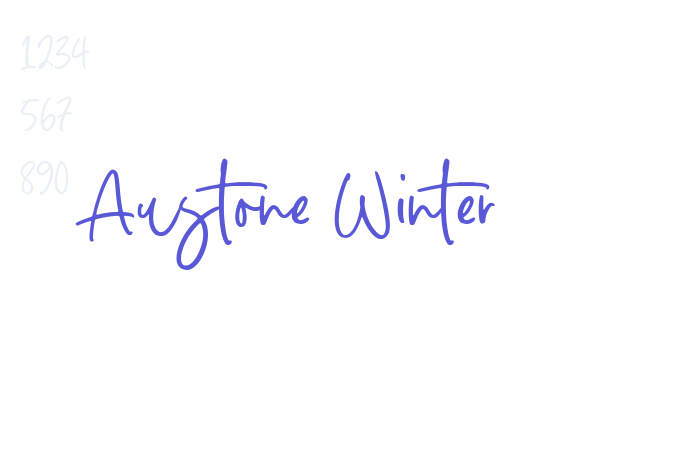 Austone Winter font free