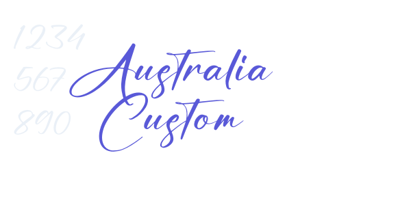 Australia Custom font free