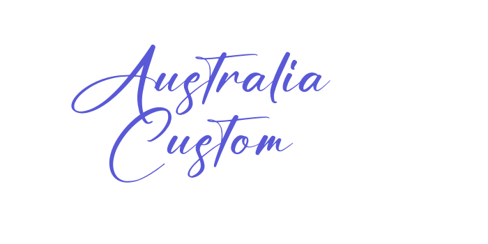 Australia Custom Font