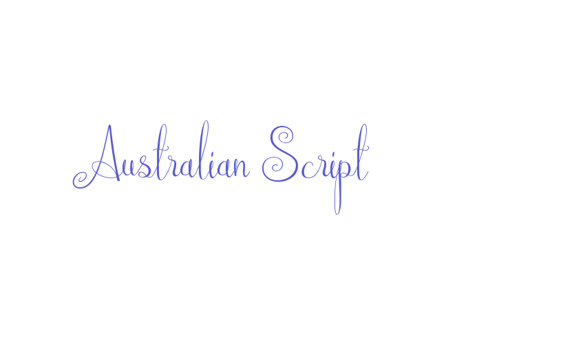 Australian Script Font