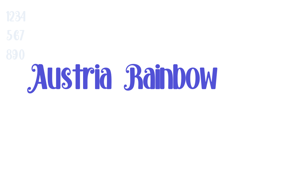 Austria Rainbow-font-download