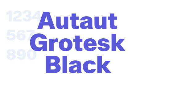 Autaut Grotesk Black font free