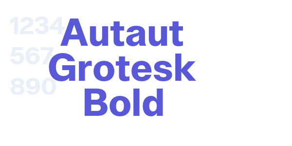 Autaut Grotesk Bold font free