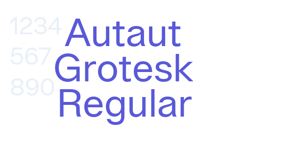 Autaut Grotesk Regular font free