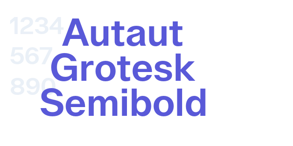 Autaut Grotesk Semibold font free