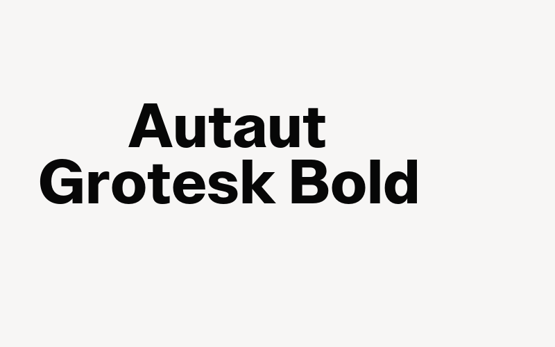 Autaut Grotesk Bold Font