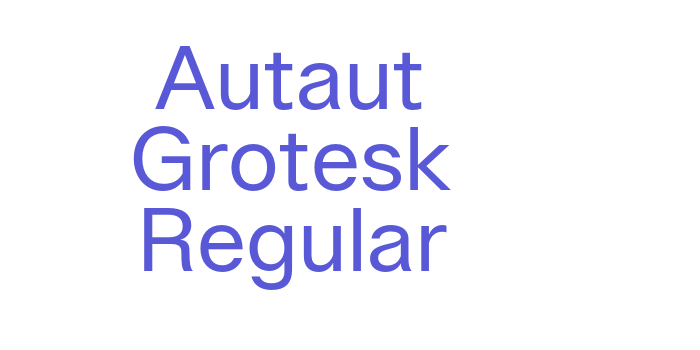 Autaut Grotesk Regular Font Download