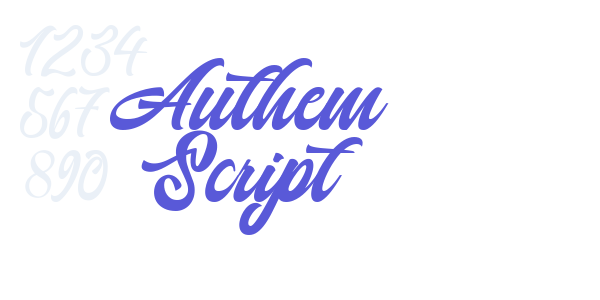 Authem Script font