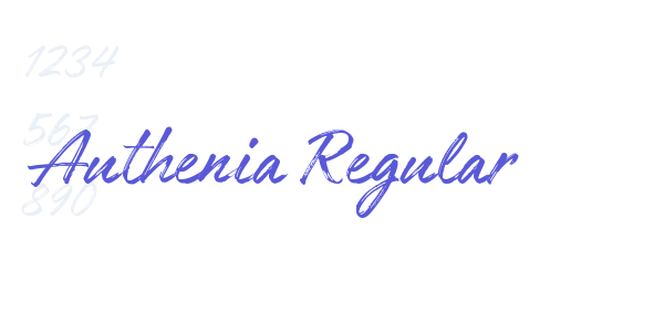 Authenia Regular font free