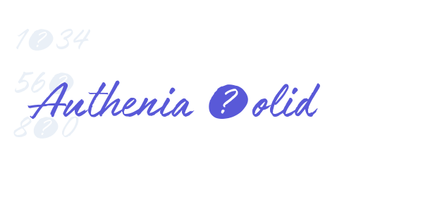 Authenia Solid font free