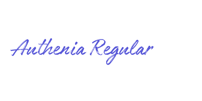 Authenia Regular Font Download